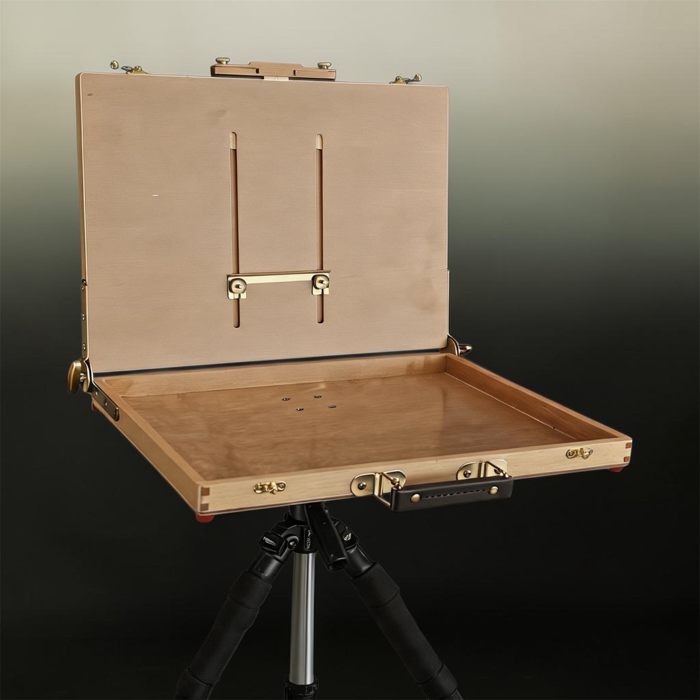 Versa Pochade box open on a studio table